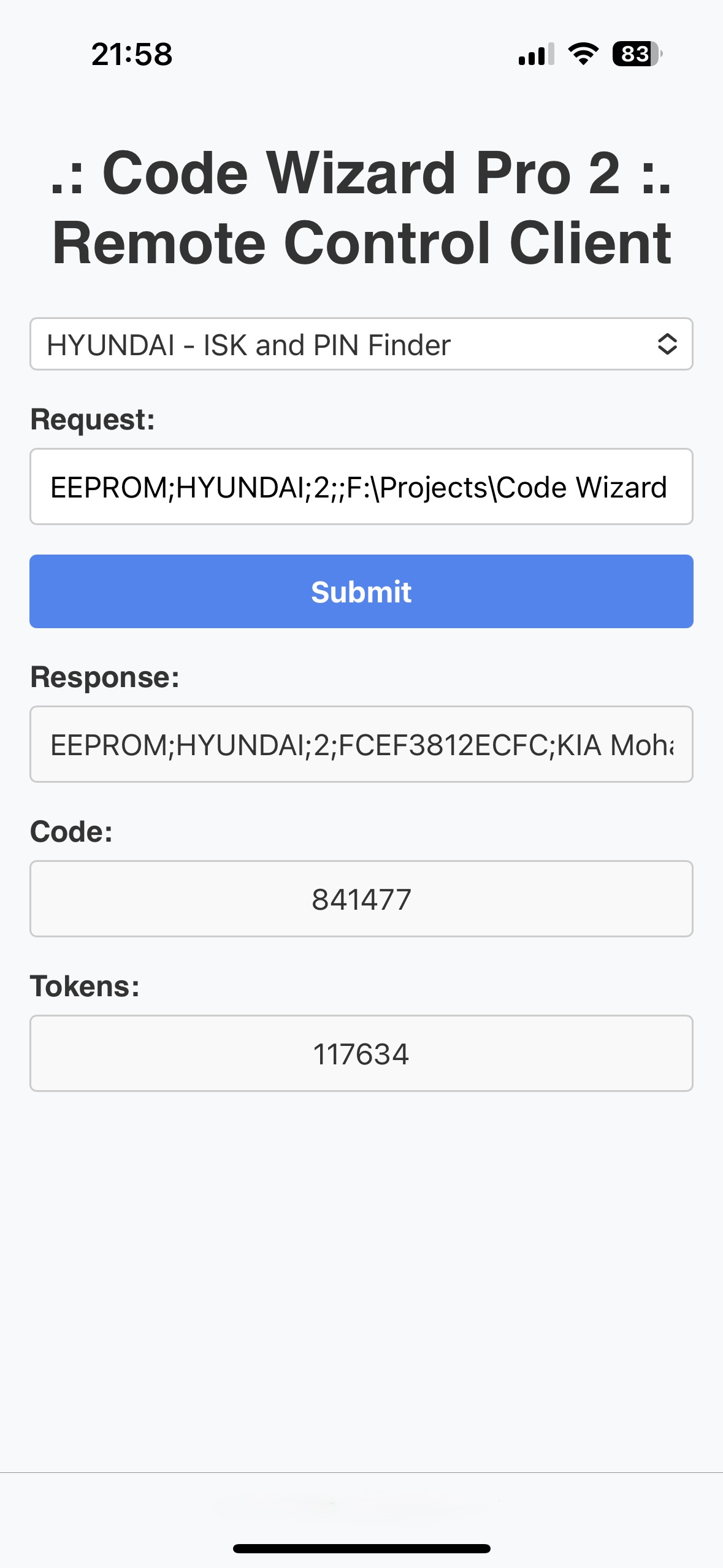 Server mode - automatic code calculation and dump processing via Pipes ...